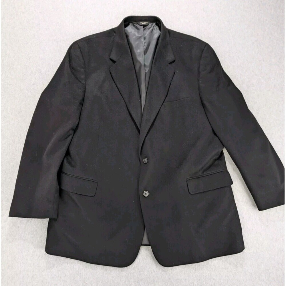 Grant Thomas Jacket Black 100% Cashmere Lord Taylor Blazer Sport Dress Coat 46R